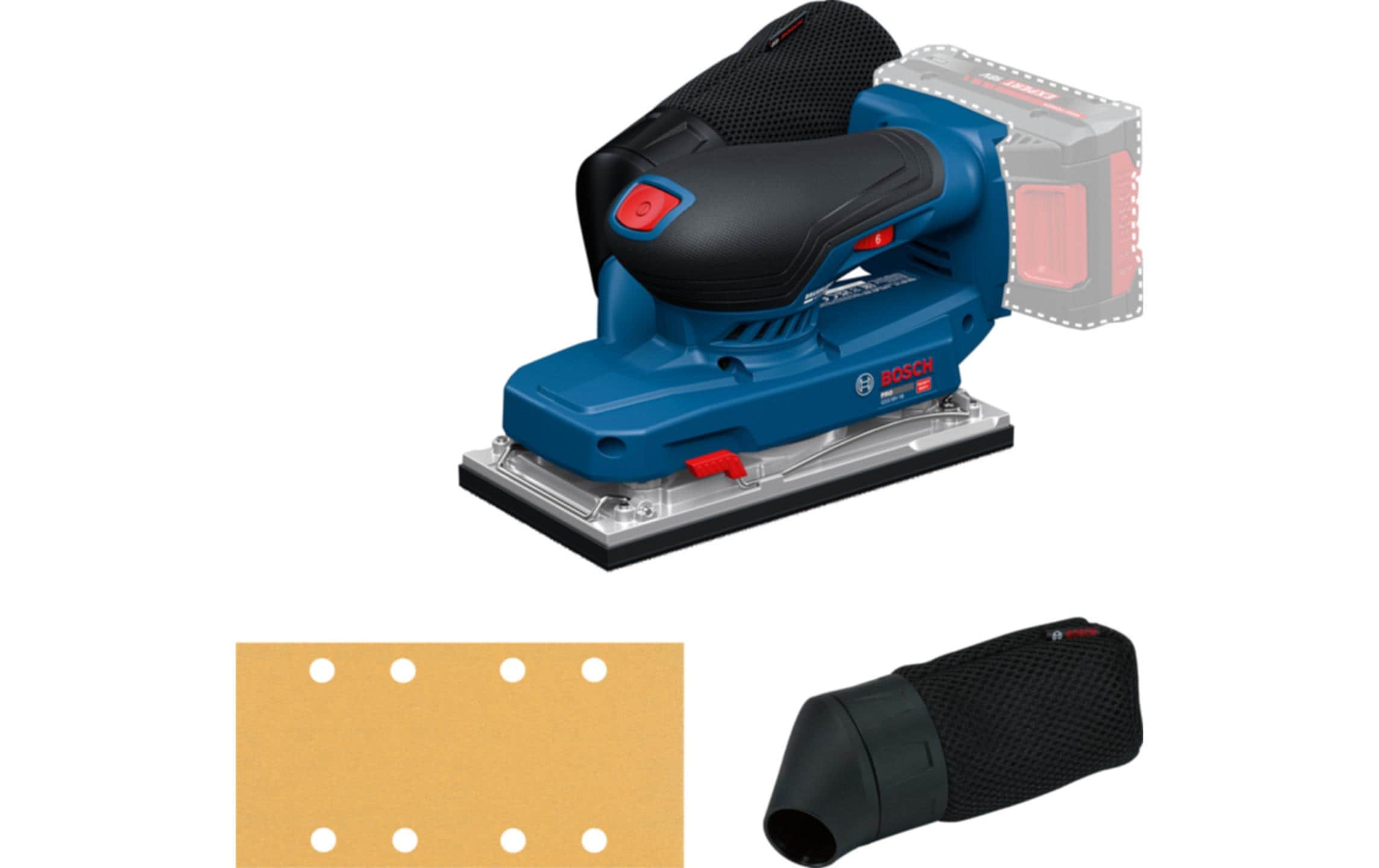 Bosch Professional Akku-Schwingschleifer PRO GSS18V-18 (ohne Akku)