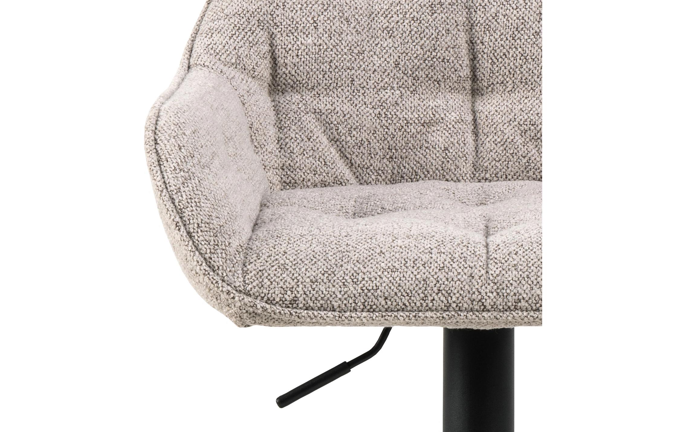 AC Design Barhocker Brooke, 2 Stück, 52 x 109 cm, Beige