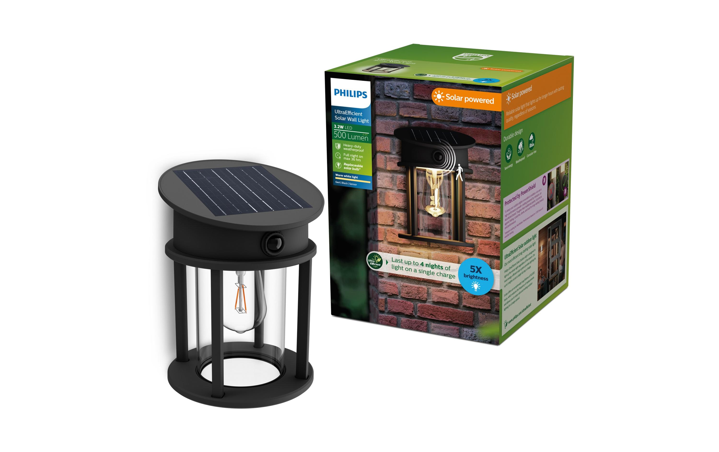 Philips Geri Wand Solar UE RD 2700K anthrazit Philips Geri Wand Solar UE RD 2700K anthrazit