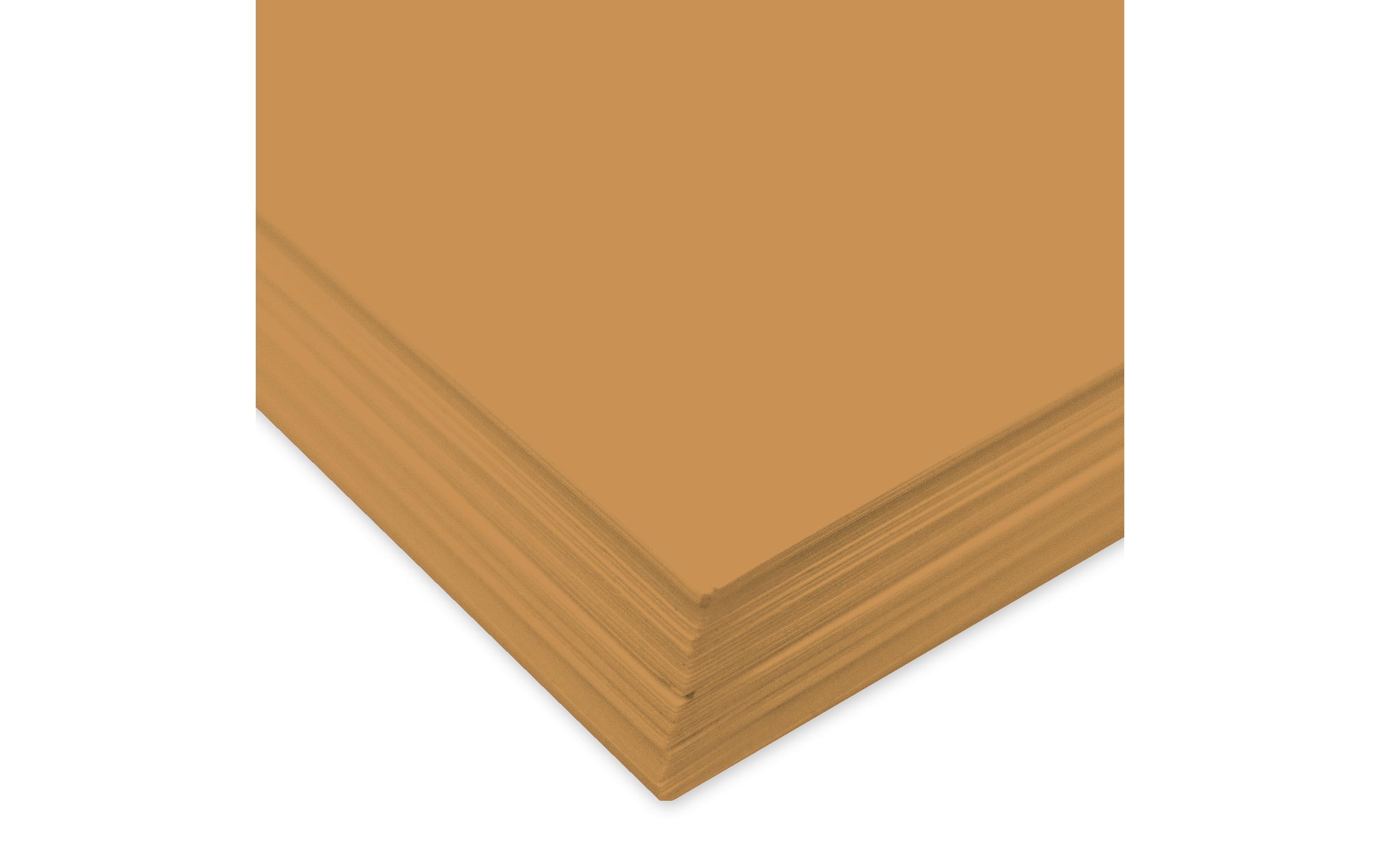 URSUS Tonzeichenpapier A4, 130 g/m², 100 Blatt, Hellbraun