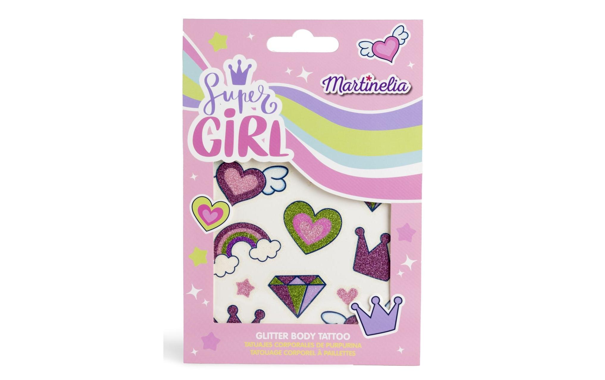 Martinelia Tattoo Set Supergirl Glitter