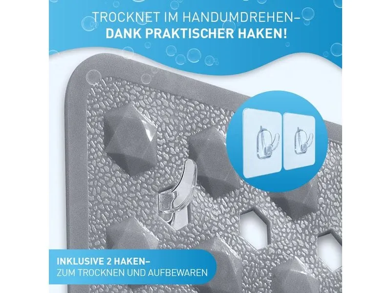 Flipline Badewannenmatte Grau