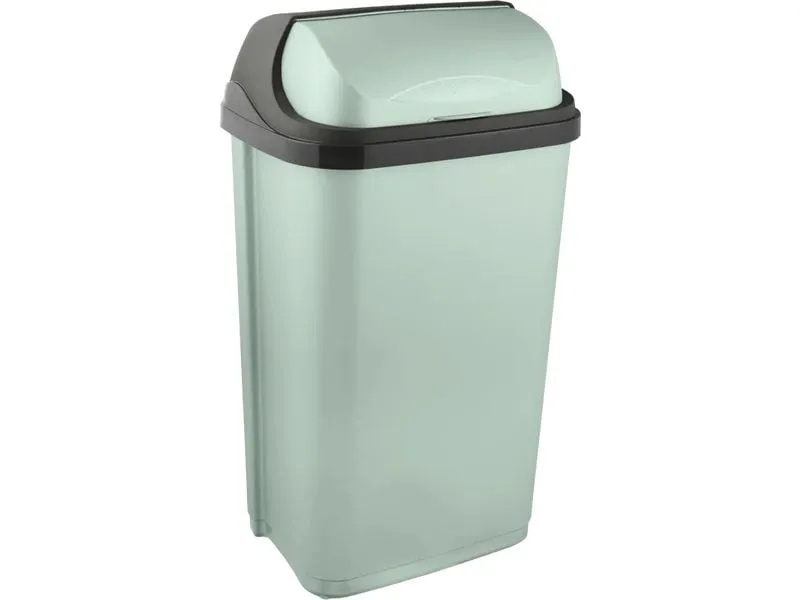 keeeper Abfalleimer Rasmus 50 l, Rolldeckel, soft green
