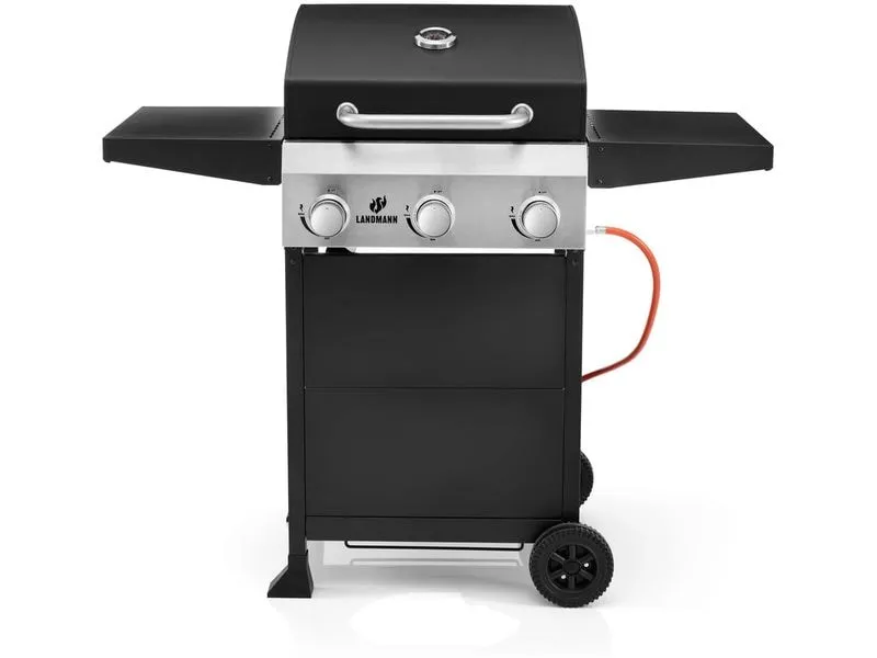 Landmann Gasgrill Black 3.0 114 cm, Stahl emalliert, Rost Edelstahl Landmann Gasgrill Black 3.0 114 cm, Stahl emalliert, Rost Edelstahl