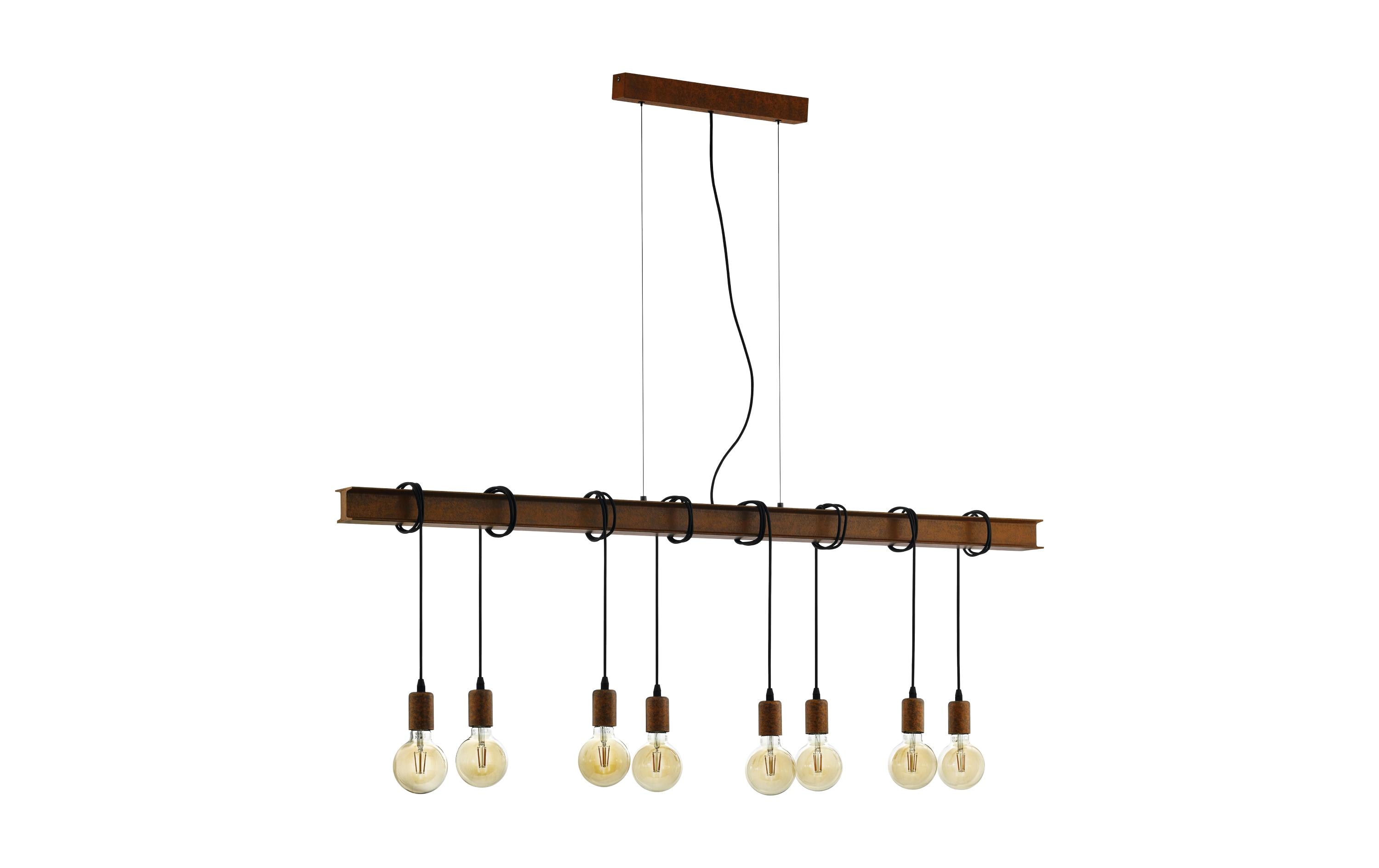 EGLO Leuchten Pendelleuchte TOWNSHEND 4 8x E27 Antik-Braun EGLO Leuchten Pendelleuchte TOWNSHEND 4 8x E27 Antik-Braun