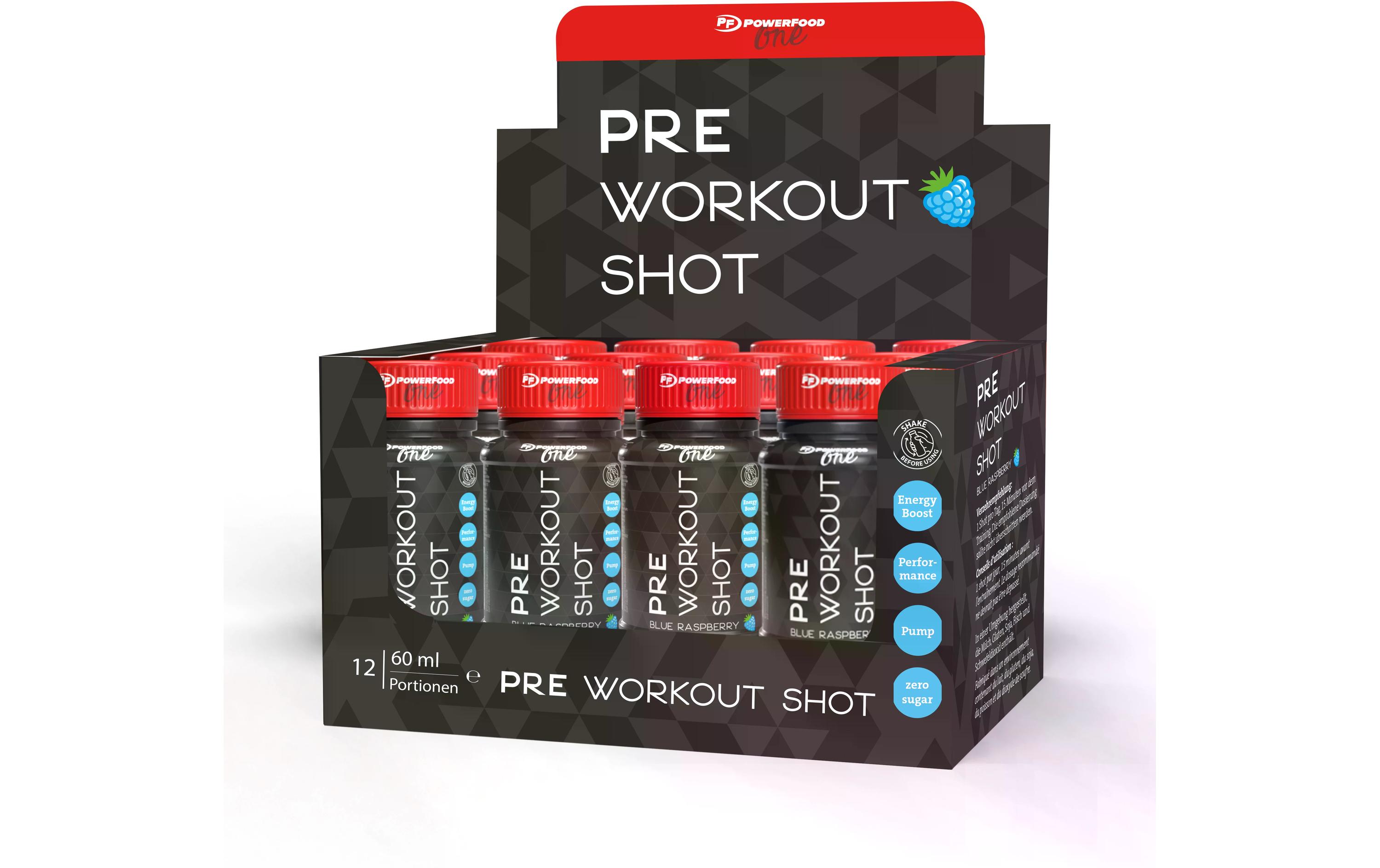 PowerFood One Shot Pre-Workout 12 x 60 ml