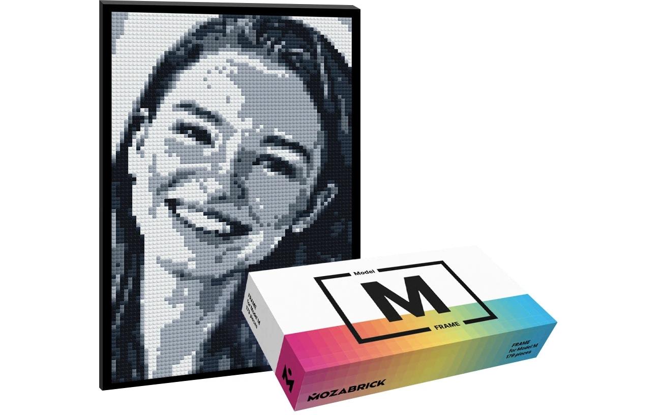 Mozabrick Rahmen für Klemmbausteine Mosaik, M Schwarz