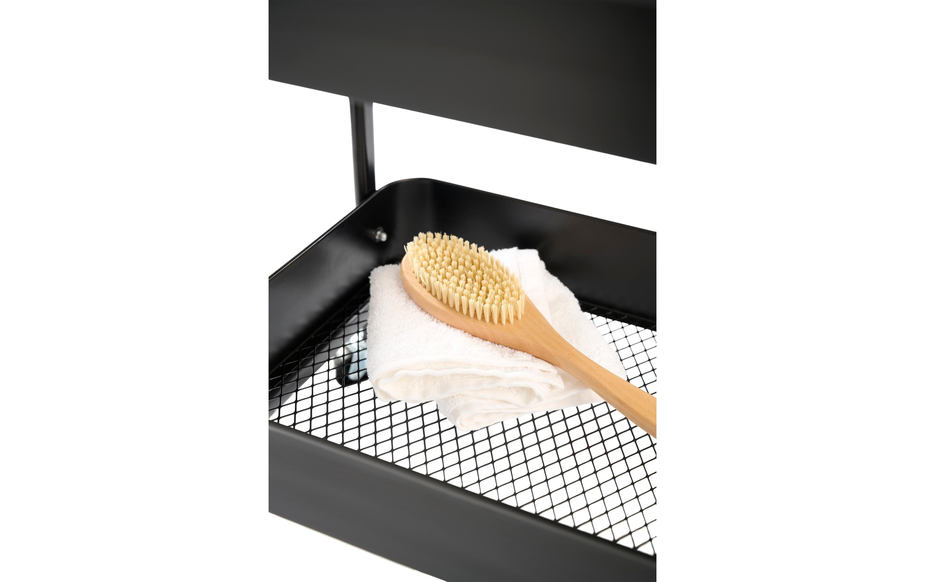 Schou Servierwagen mit 3 Etagen Schwarz