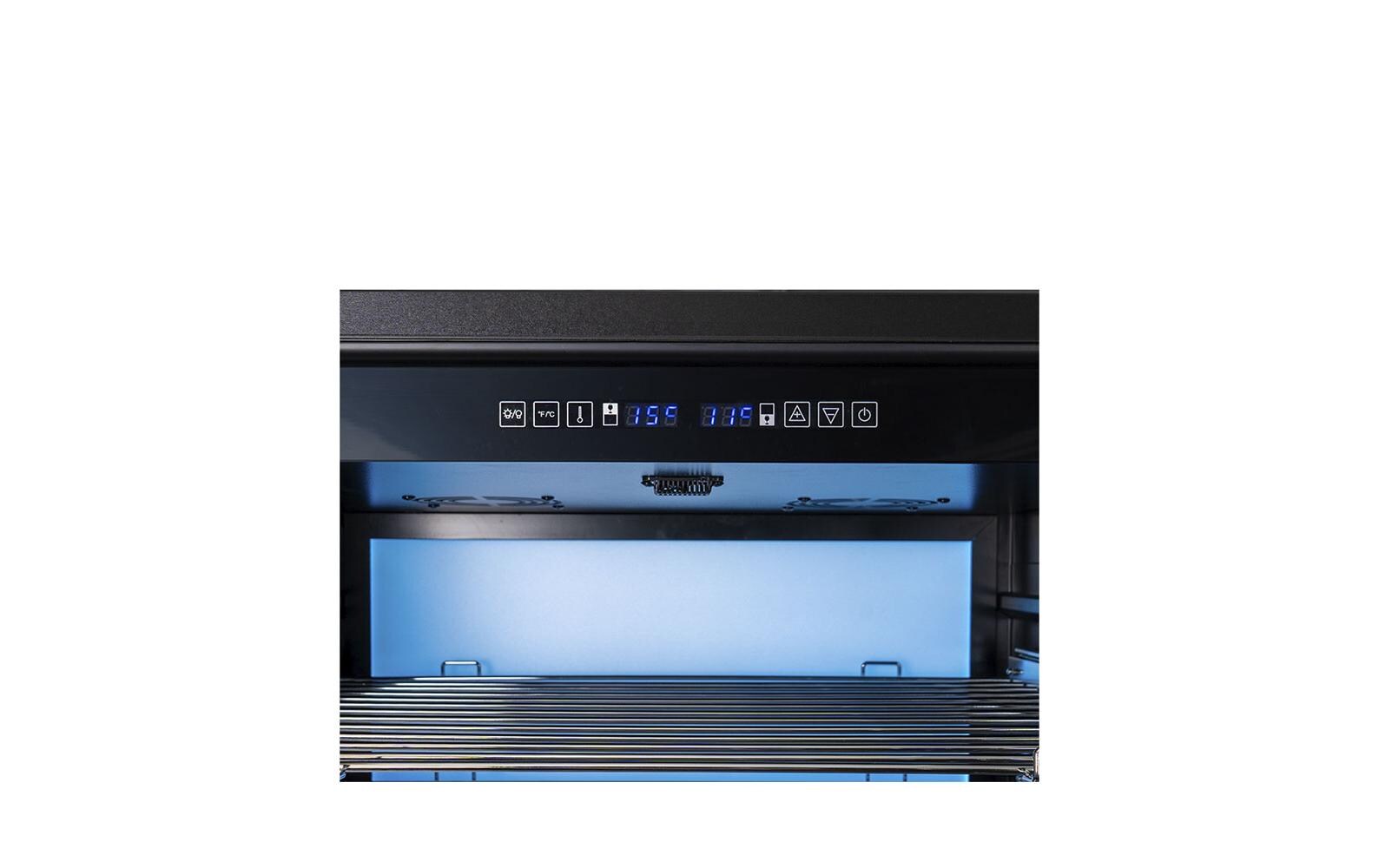 Kibernetik Weinkühlschrank WKH600A Rechts, Schwarz