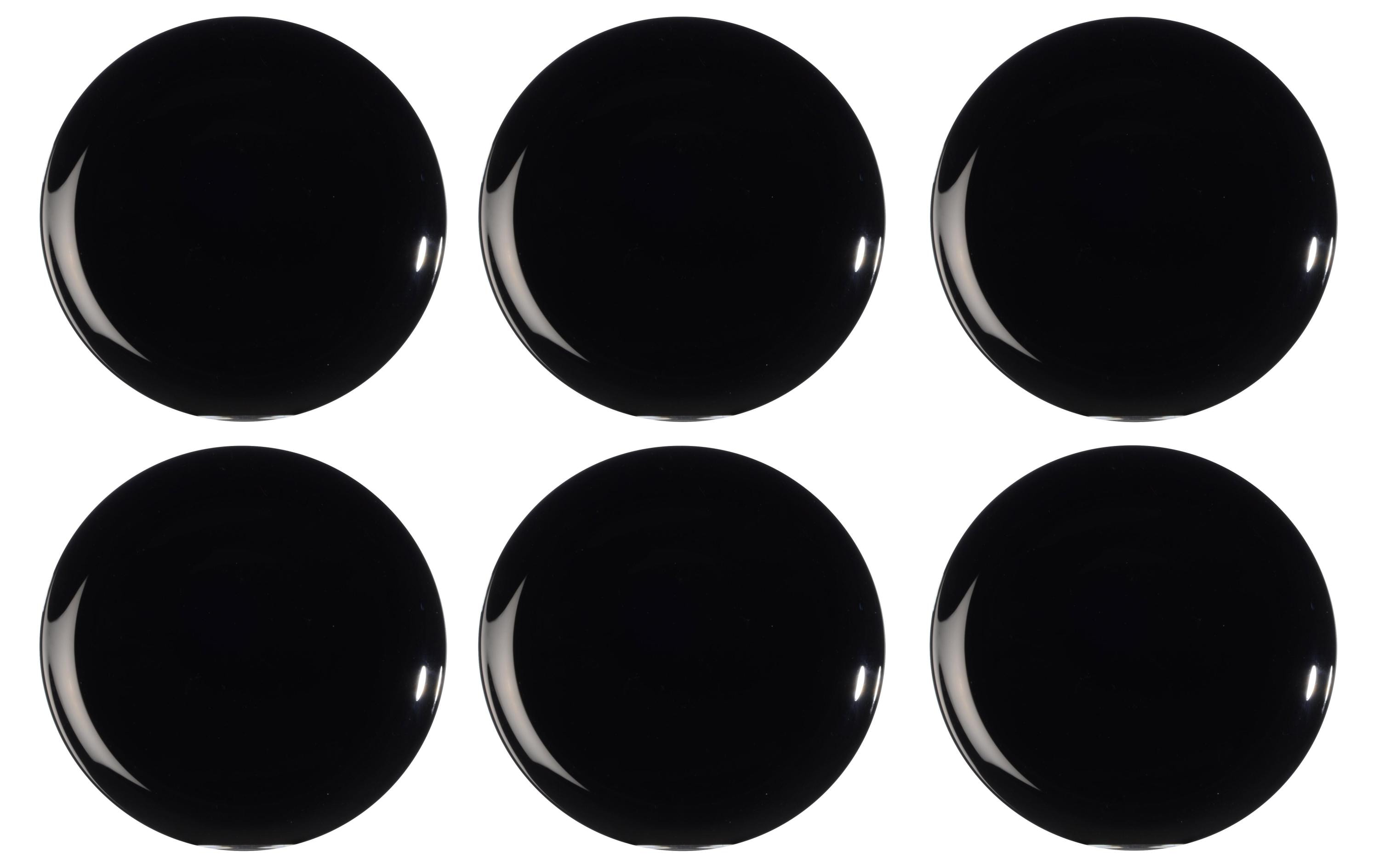 Arcoroc Speiseteller Evolution Ø 25 cm, 6 Stück, Schwarz