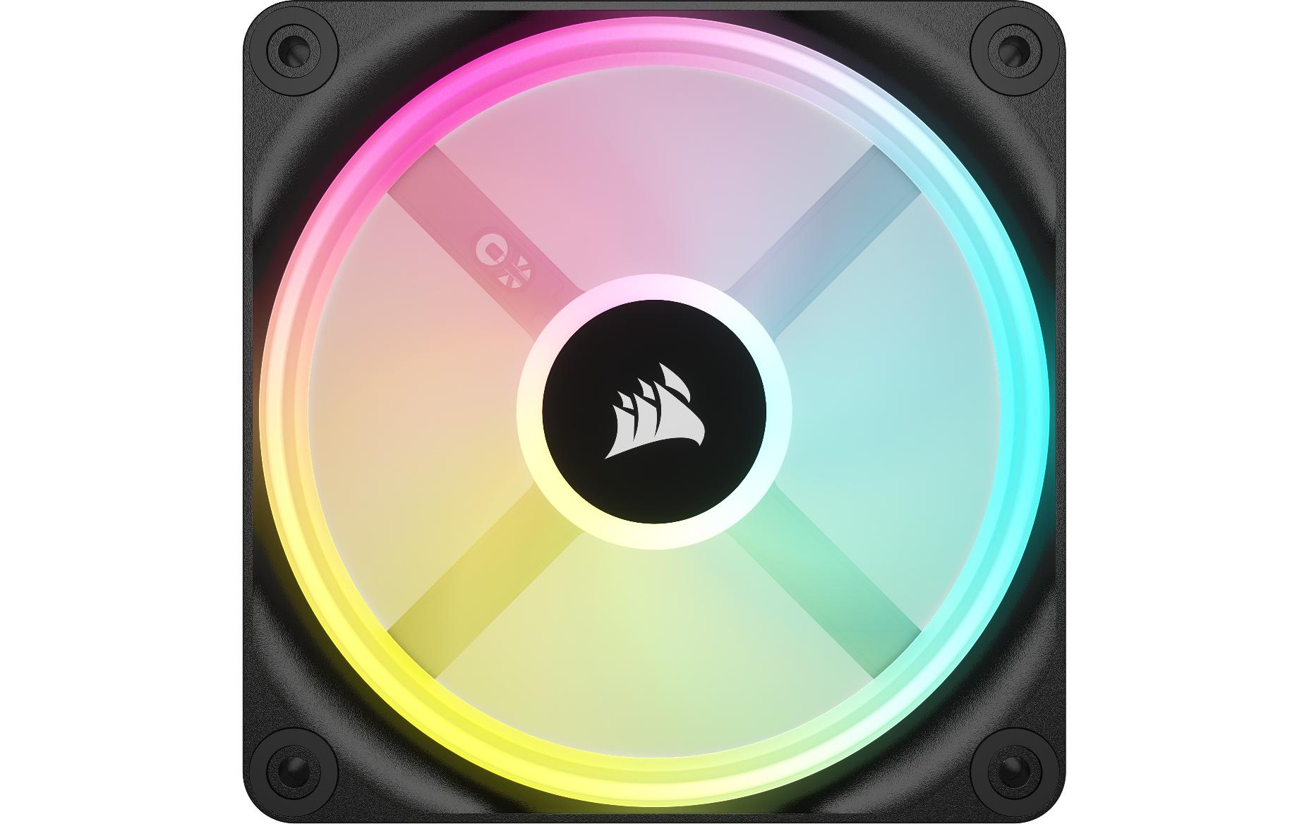 Corsair PC-Lüfter iCUE QX120 RGB Expansion Kit Schwarz