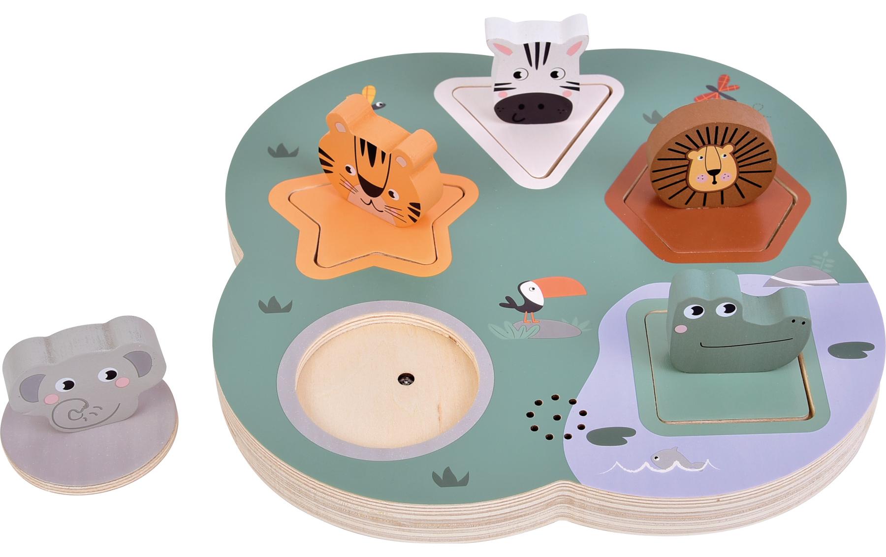 small foot Holzpuzzle 3D Tierlaute Safari