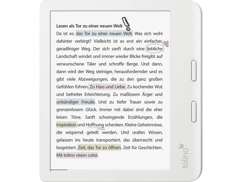 Tolino E-Book Reader Vision Color Weiss Tolino E-Book Reader Vision Color Weiss