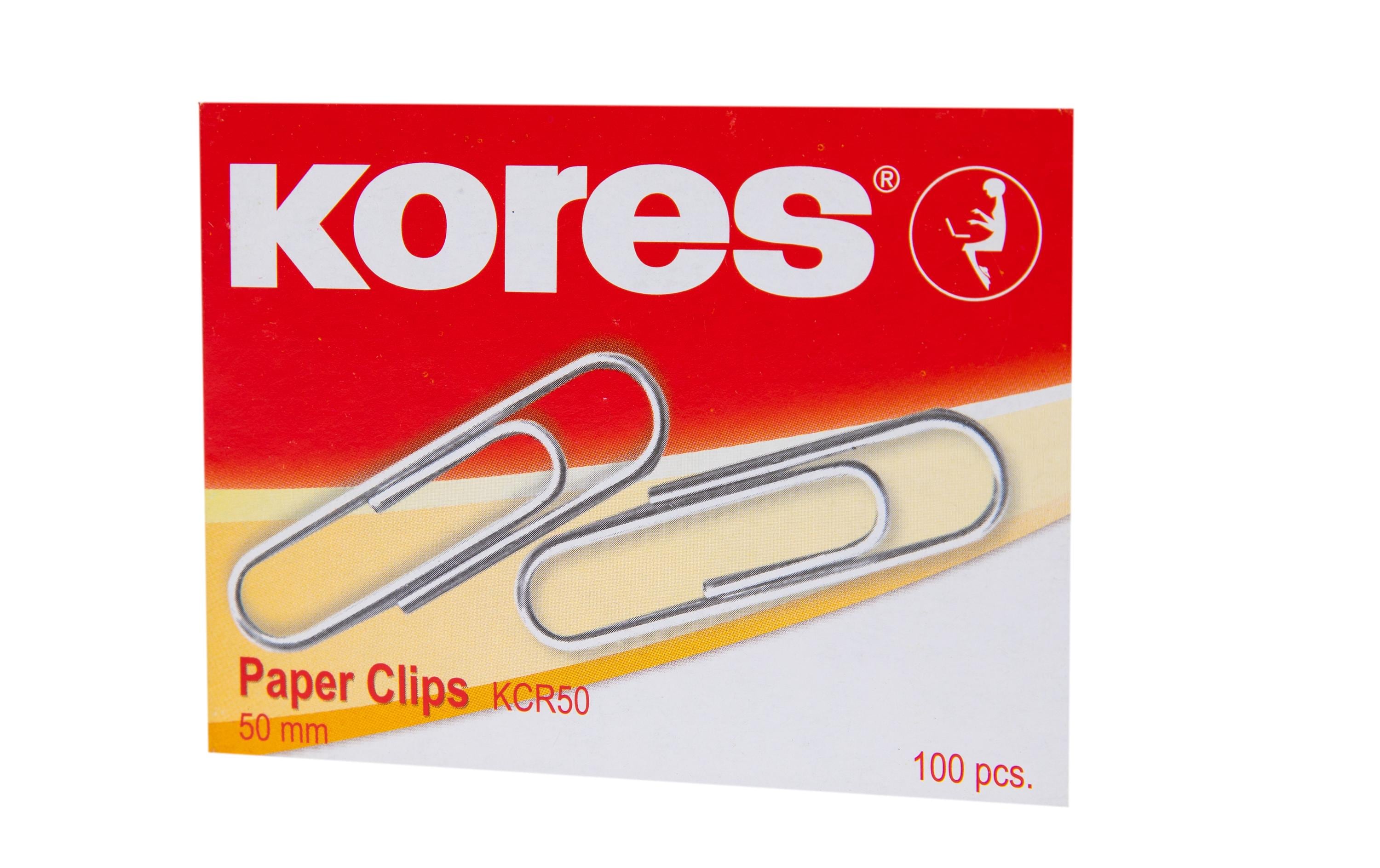 Kores Büroklammer KCR 50 mm, 100 Stück Kores Büroklammer KCR 50 mm, 100 Stück