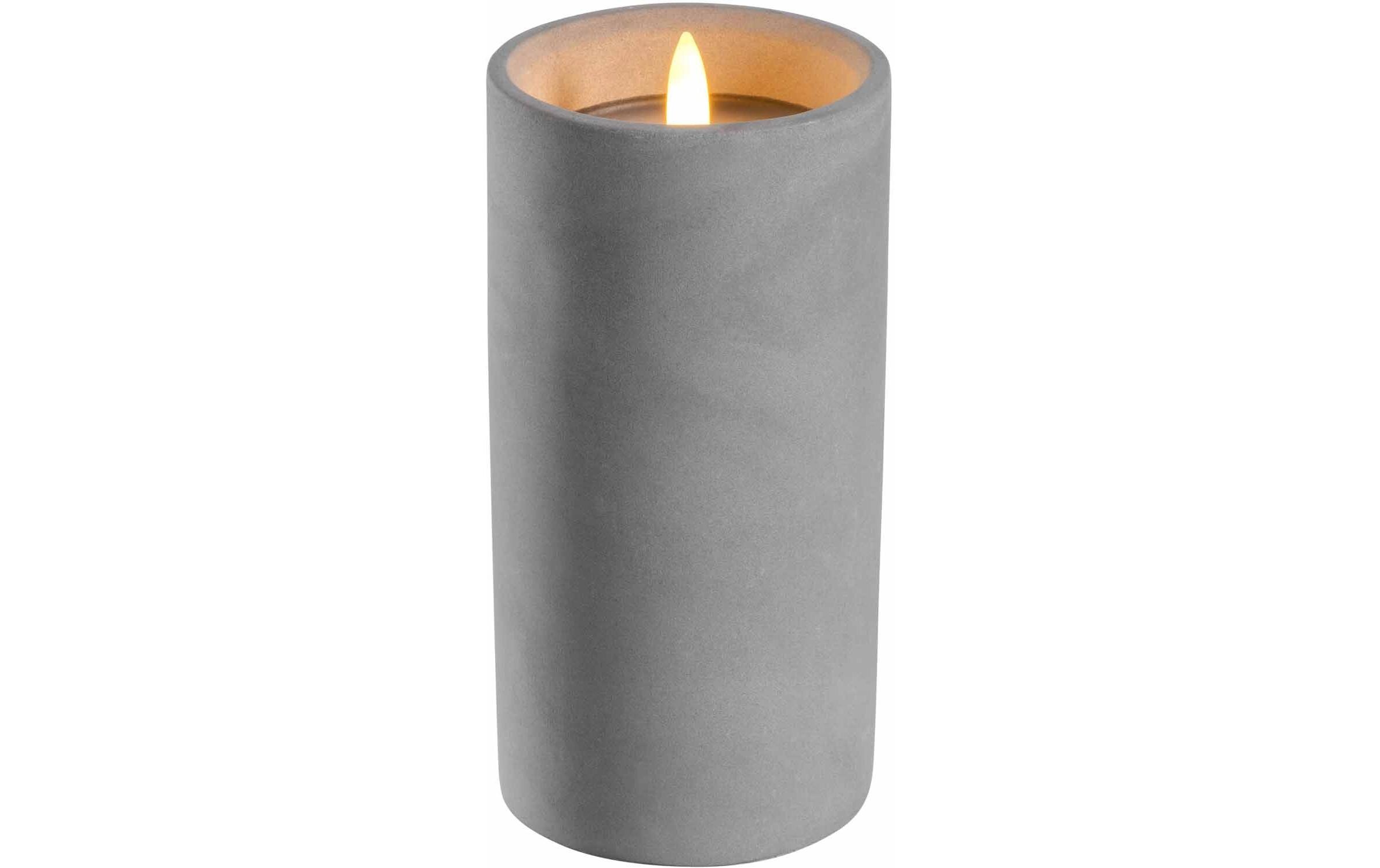 Leonardo Kerze Silenzio LED, 15 cm, Grau