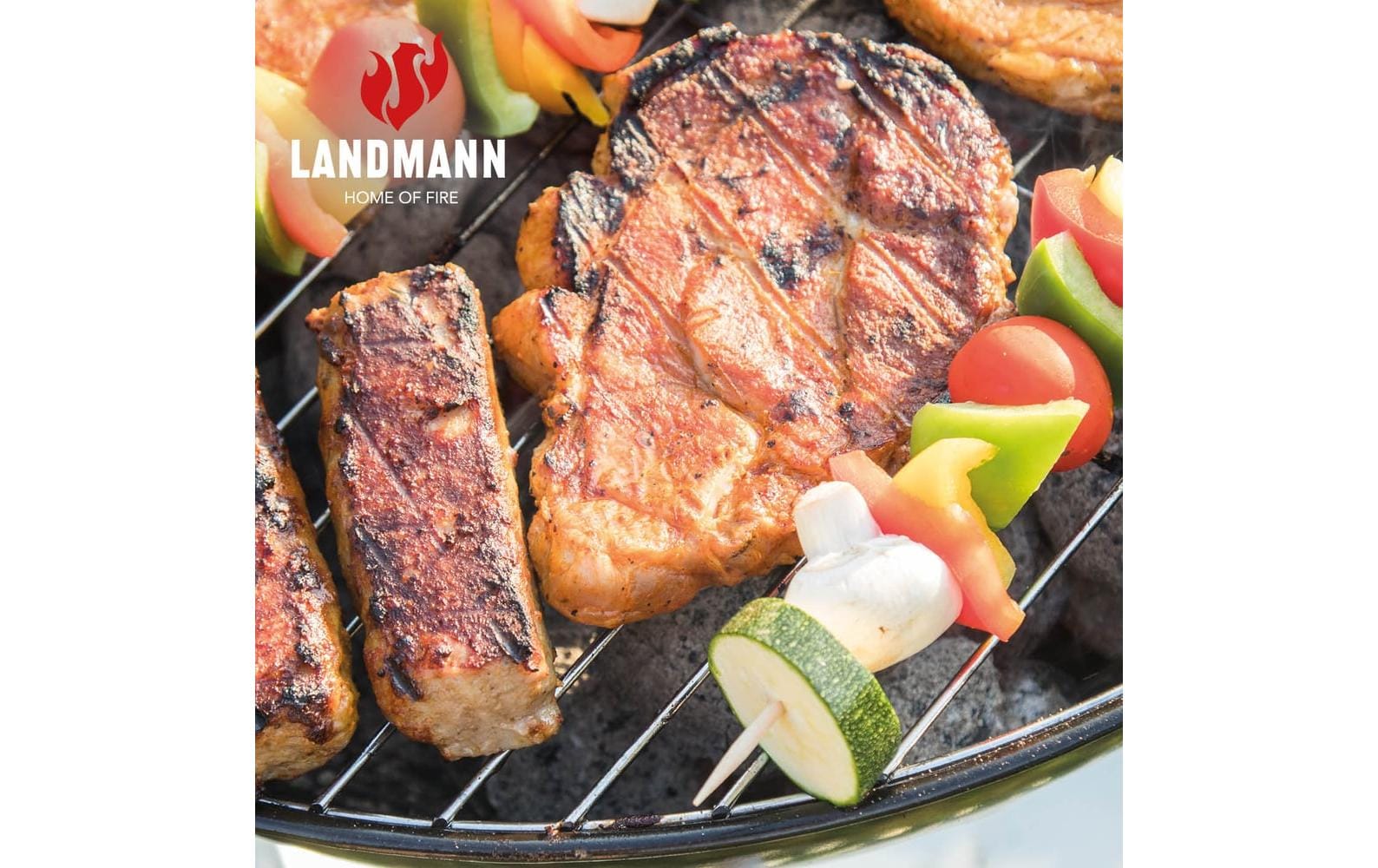 Landmann Holzkohlegrill - 66.5 cm - Schwarz