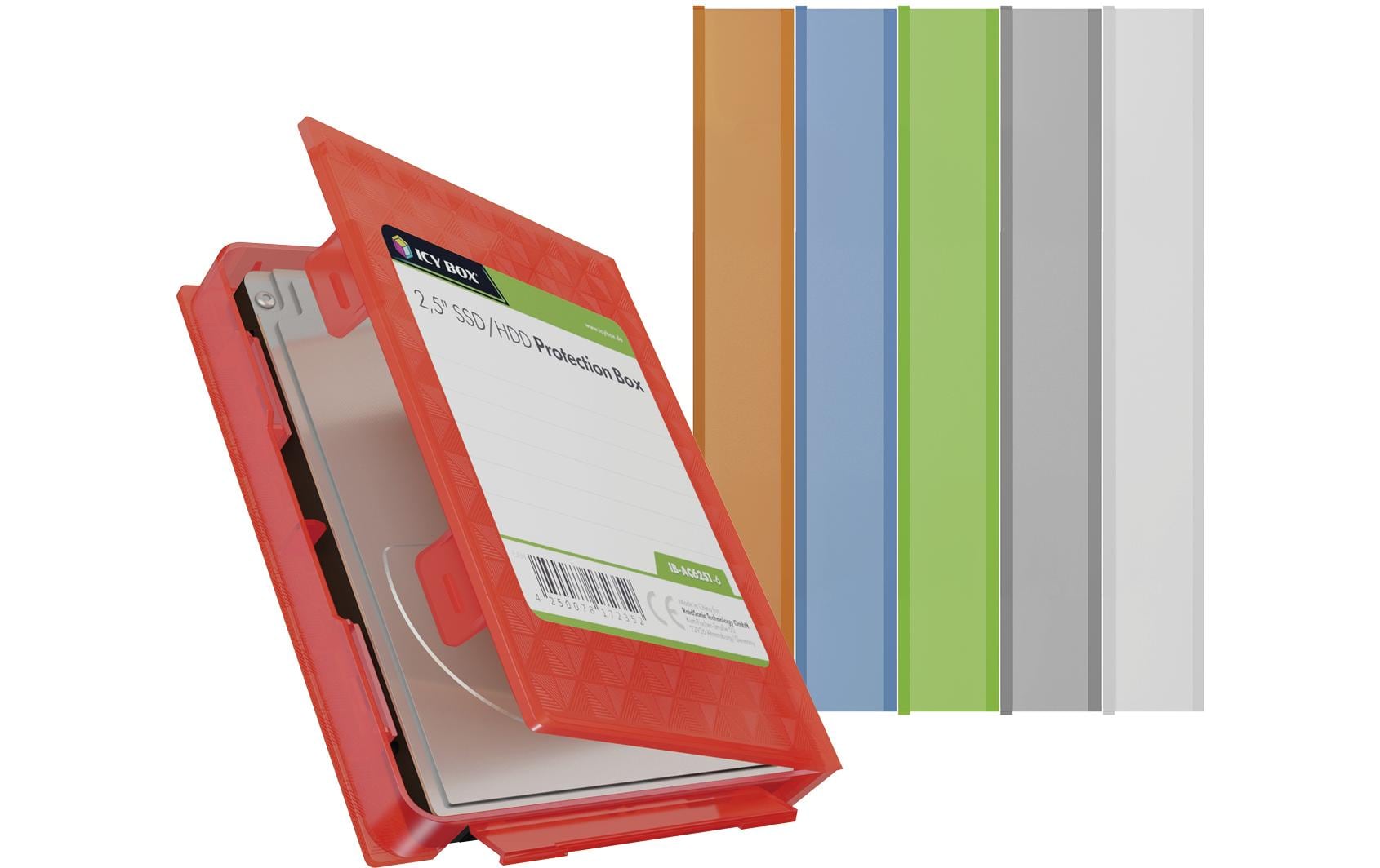 ICY BOX Schutzgehäuse IB-AC6251-6 6er Pack 2.5 ICY BOX Schutzgehäuse IB-AC6251-6 6er Pack 2.5