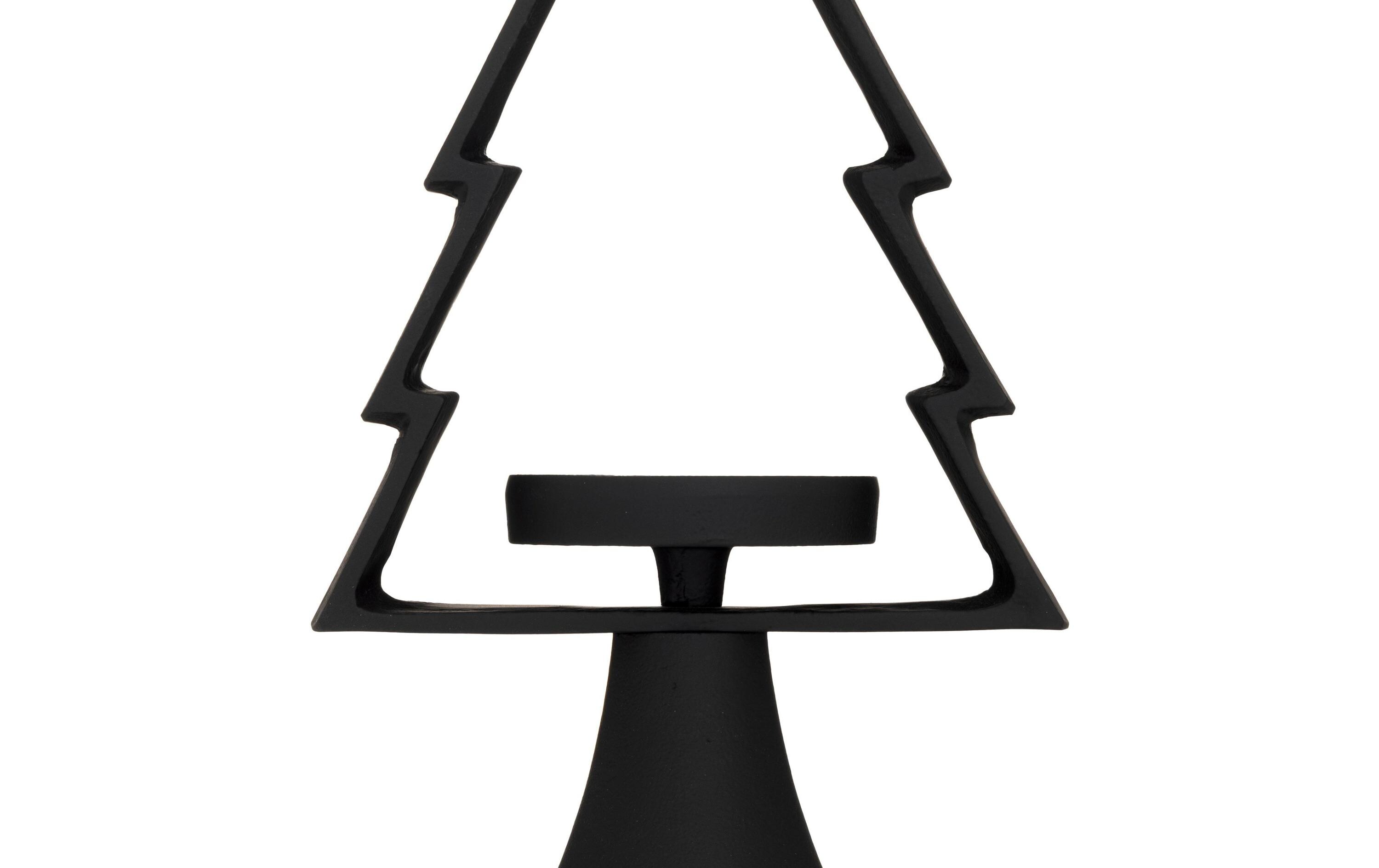 EGLO Weihnachtswindlicht Tanne Mukayle 34 cm, Schwarz