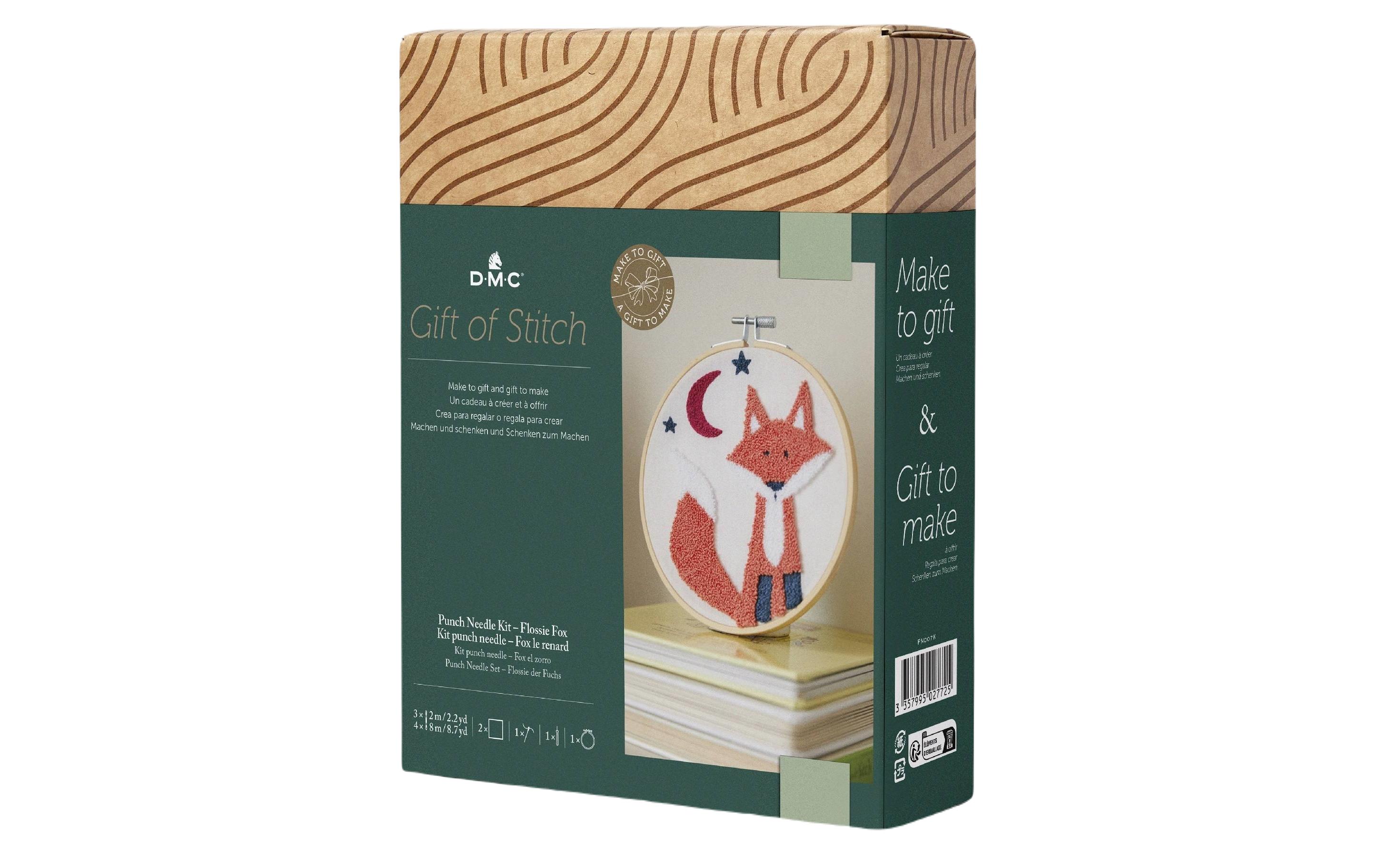 DMC Stickset Gift of Stich Fuchs Flossie, Ø 15.7 cm DMC Stickset Gift of Stich Fuchs Flossie, Ø 15.7 cm