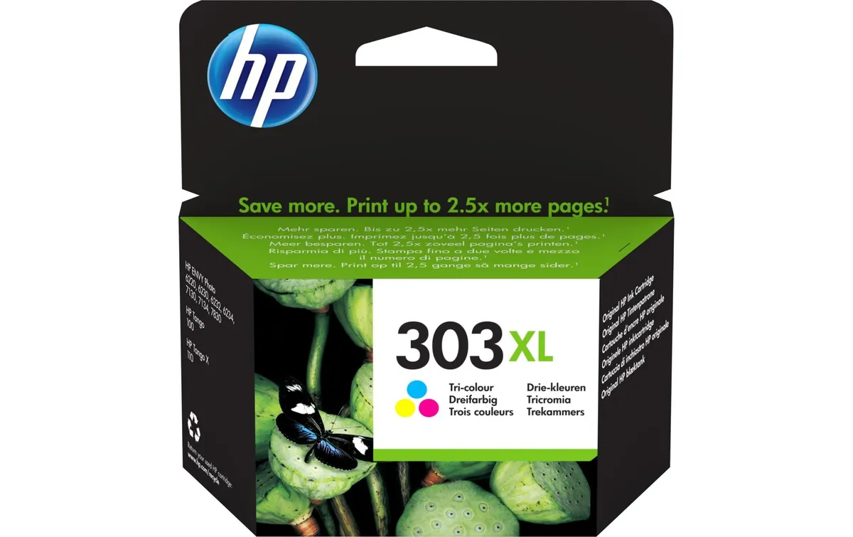 HP Tinte Nr. 303XL (T6N03AE) Cyan/Magenta/Yellow HP Tinte Nr. 303XL (T6N03AE) Cyan/Magenta/Yellow