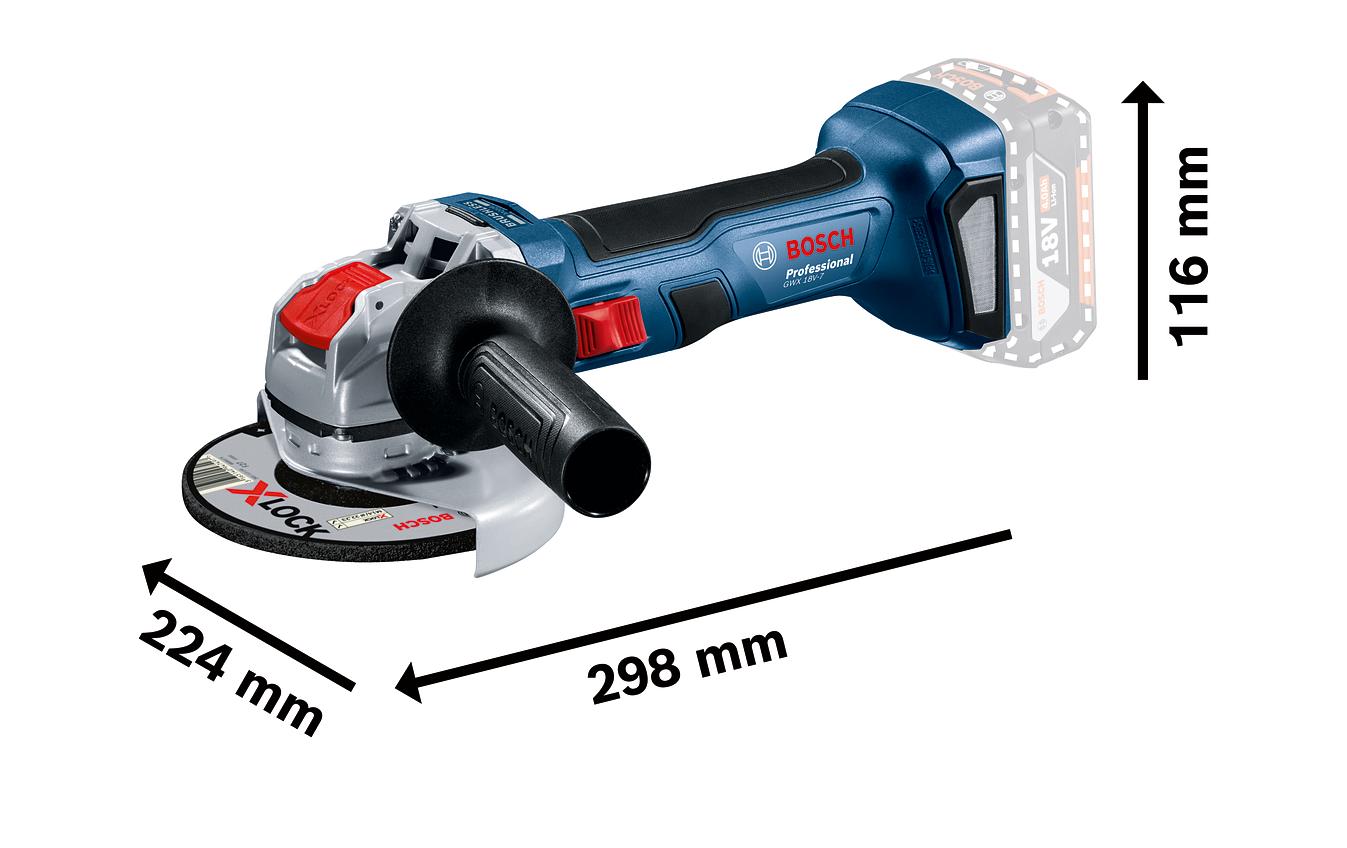 Bosch Professional Winkelschleifer GWX 18V-7 125 mm (C) X-LOCK solo CLC Bosch Professional Winkelschleifer GWX 18V-7 125 mm (C) X-LOCK solo CLC