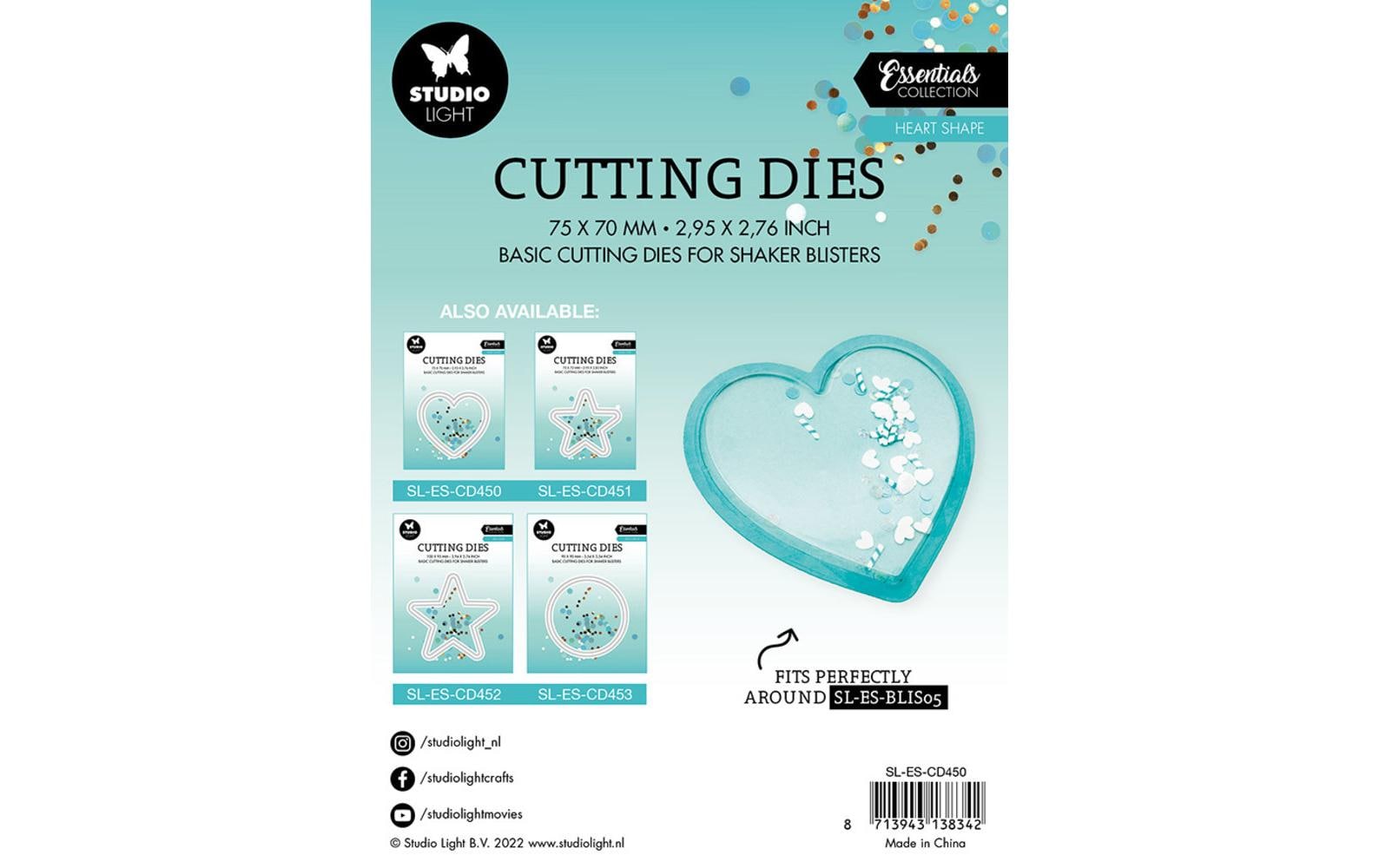 Studio Light Stanzschablone Herzform Essentials 75 x 70 x 1 mm, 2 Stück Studio Light Stanzschablone Herzform Essentials 75 x 70 x 1 mm, 2 Stück