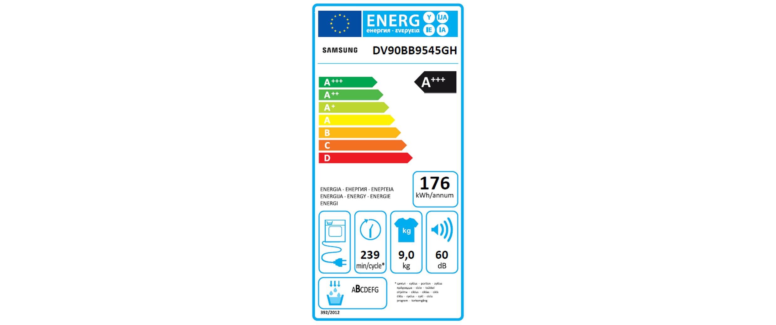 Samsung Wäschetrockner DV90BB9545GHS5 Rechts/Wechselbar