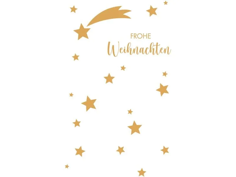 ABC Weihnachtskarte Frohe Weihnachten B6