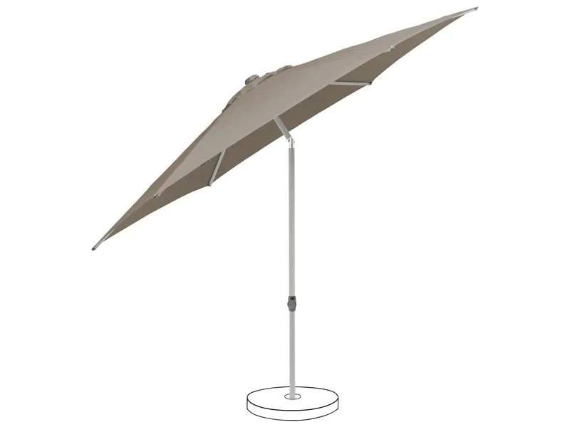 Suncomfort by Glatz Sonnenschirm Pop Up Helltaupe, Ø 250 mm