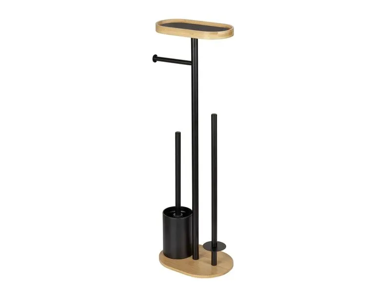 Wenko Toilettengarnitur Pomarolo Braun/Schwarz