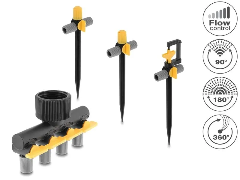 Delock Sprinklerstecker T-Form Set , 4-Wegeverteiler Delock Sprinklerstecker T-Form Set , 4-Wegeverteiler