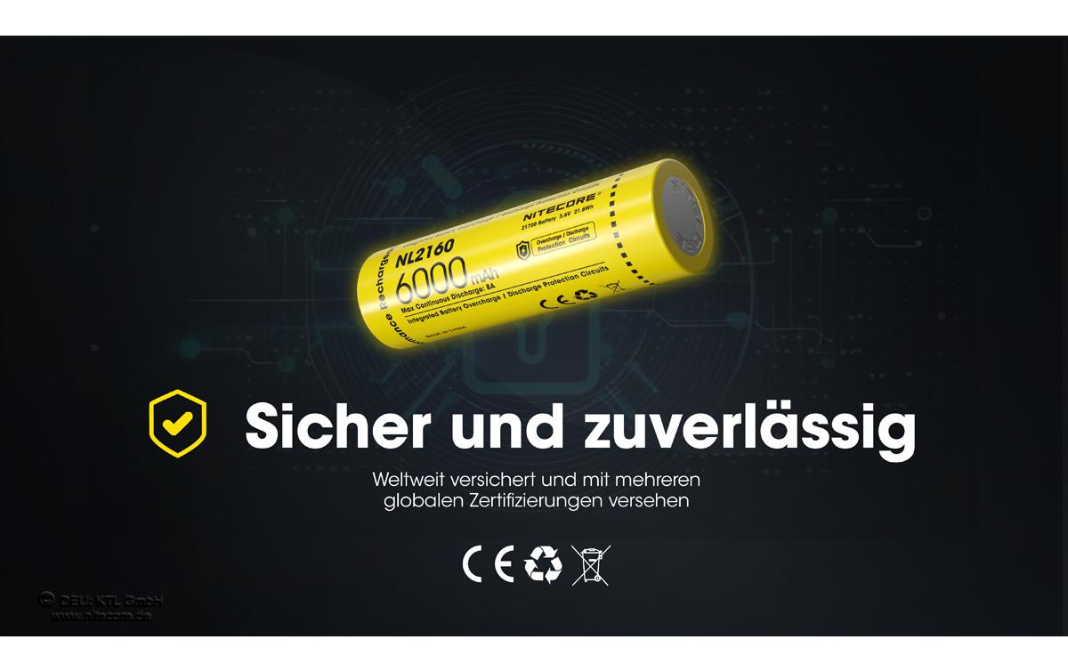 Nitecore Akku NL2160 6000 mAh