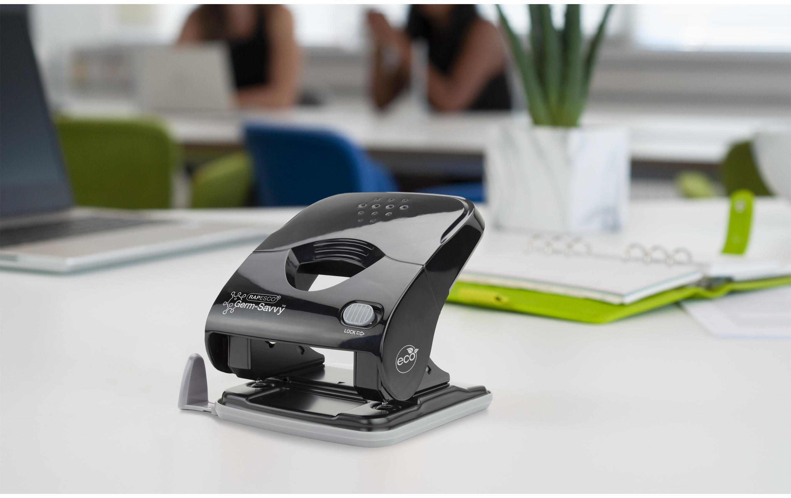 Rapesco Locher Germ-Savvy X5-40PS ECO 40 Seiten, Schwarz