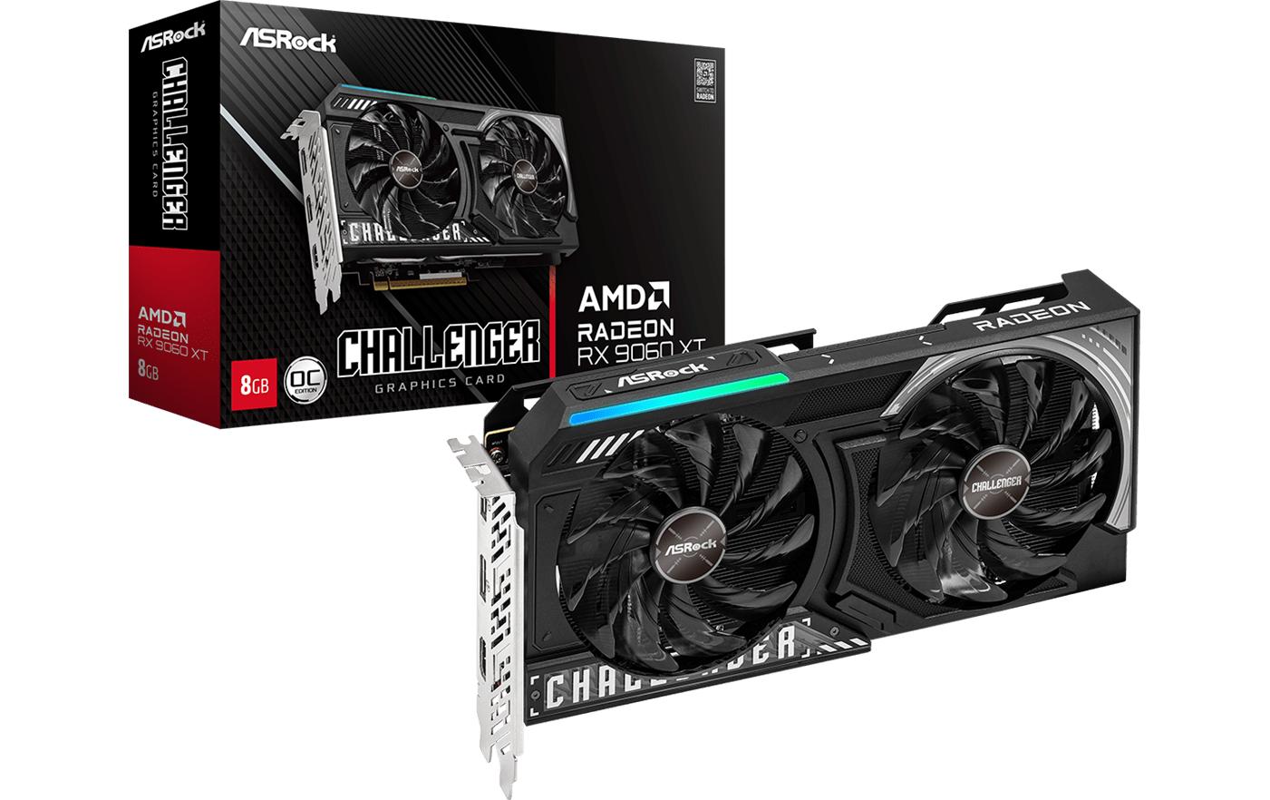 ASRock Grafikkarte AMD Radeon RX9060 XT Challenger 8GB OC