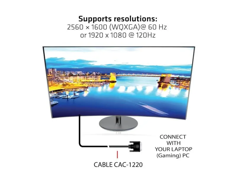Club 3D Kabel DVI-D Dual Link 24+1 DVI-D - DVI-D, 3 m Club 3D Kabel DVI-D Dual Link 24+1 DVI-D - DVI-D, 3 m