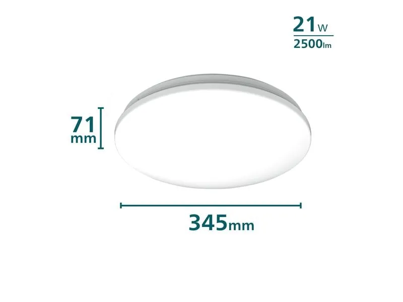 Philips Deckenleuchte Acuna mit Sensor 2700K, 2500 Lumen, Weiss Philips Deckenleuchte Acuna mit Sensor 2700K, 2500 Lumen, Weiss