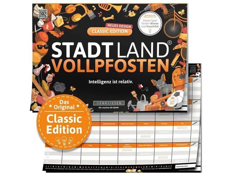 Denkriesen Stadt Land Vollpfosten A4 Block Classic Edition -DE- Denkriesen Stadt Land Vollpfosten A4 Block Classic Edition -DE-