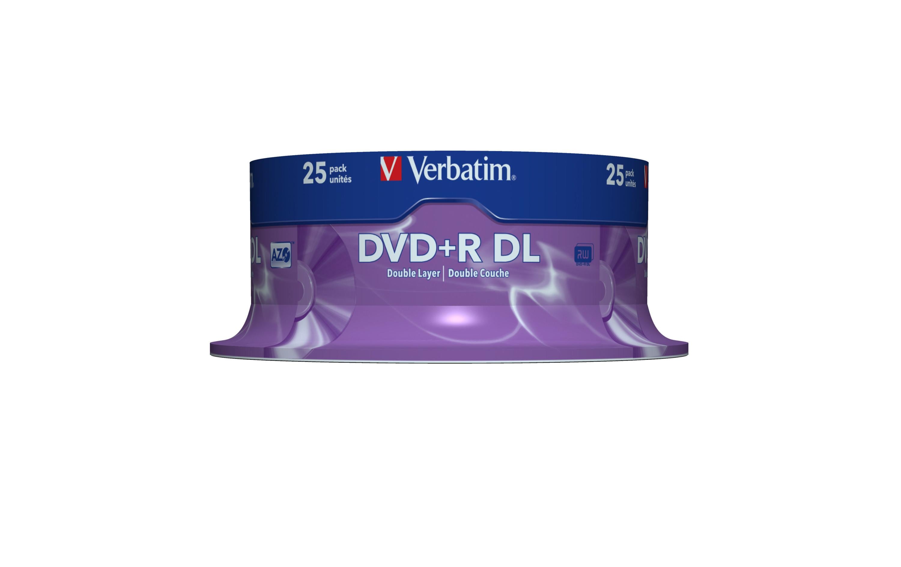 Verbatim DVD+R 8.5 GB, Spindel (25 Stück)