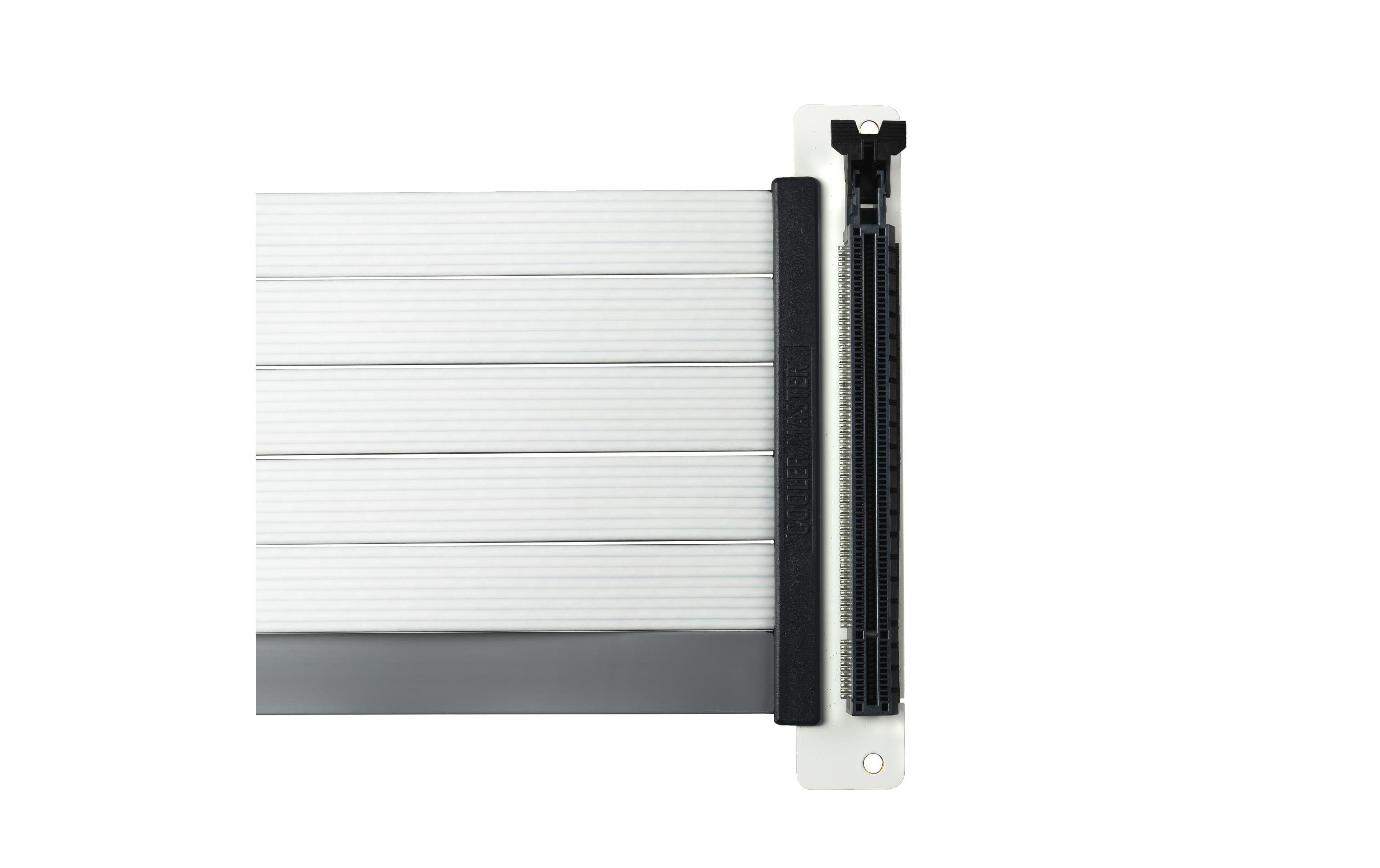 Cooler Master PCI-E Riser Karte 4.0 x16 V2 300 mm Weiss Cooler Master PCI-E Riser Karte 4.0 x16 V2 300 mm Weiss