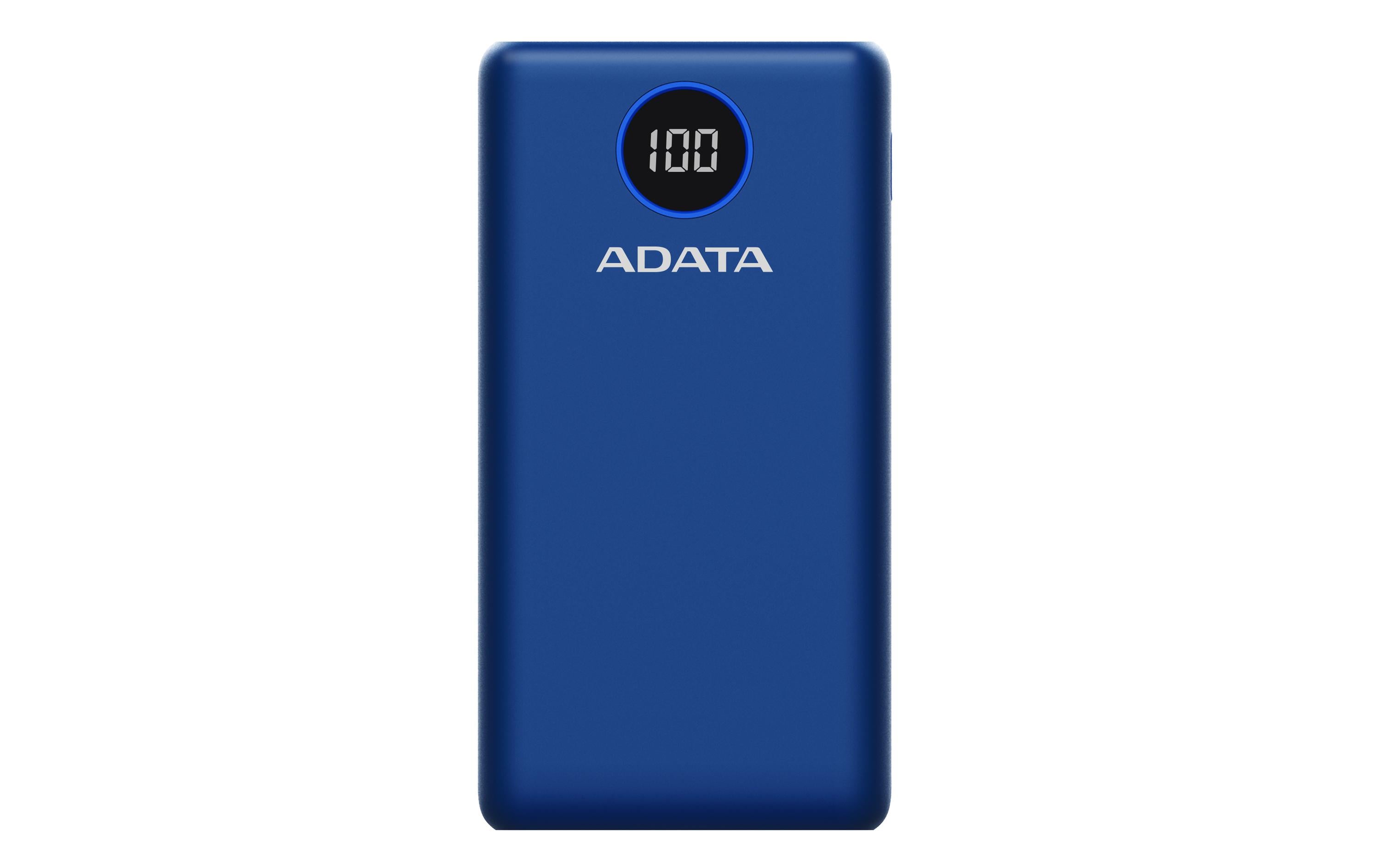 ADATA Powerbank P20000QCD (20000 mAh, USB-A, USB-C, Display) ADATA Powerbank P20000QCD (20000 mAh, USB-A, USB-C, Display)