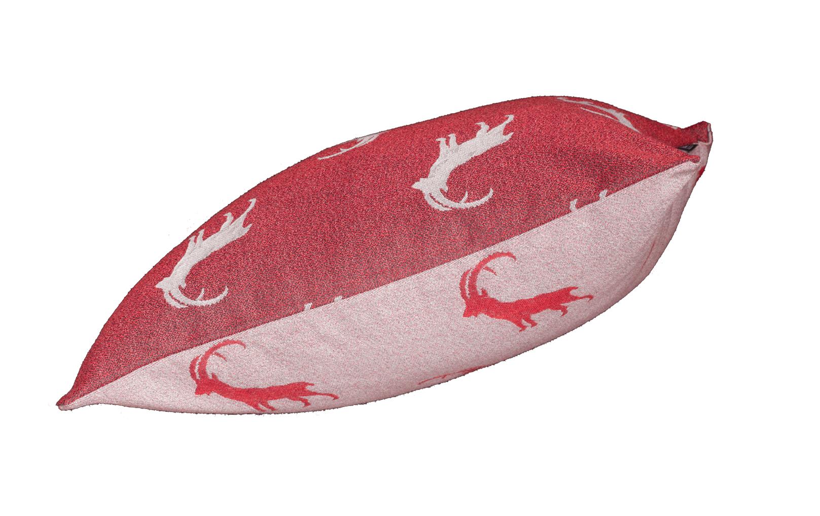 Hubatka Kissenbezug Steinbock 45 x 45 cm, Rot