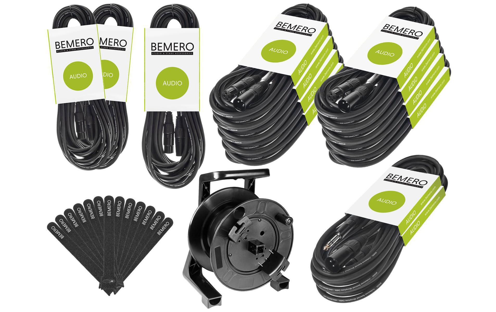 Bemero XLR-Kabel Popband Kabel-Set Version 2 Schwarz