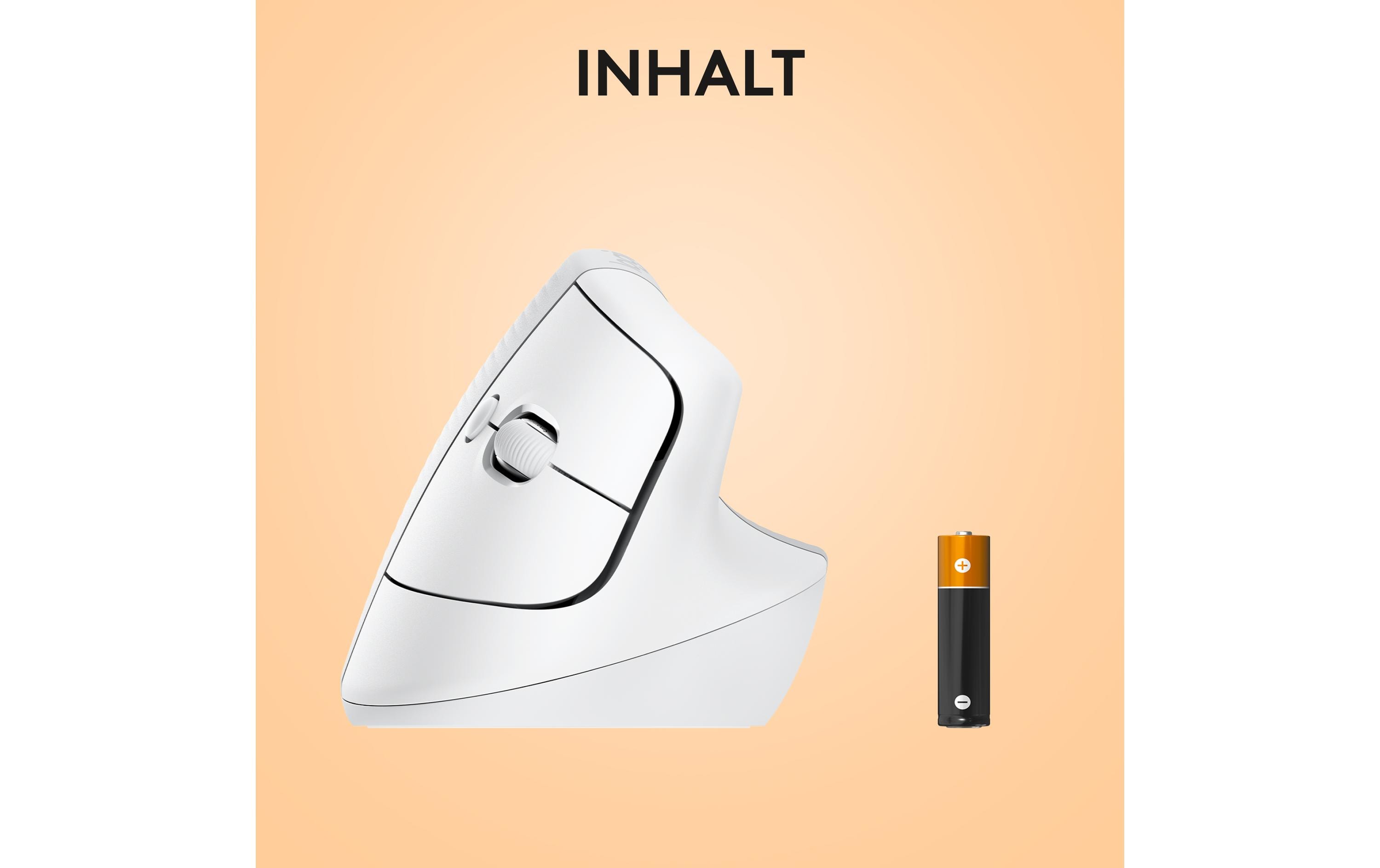 Logitech Ergonomische Maus Lift for Mac off-white