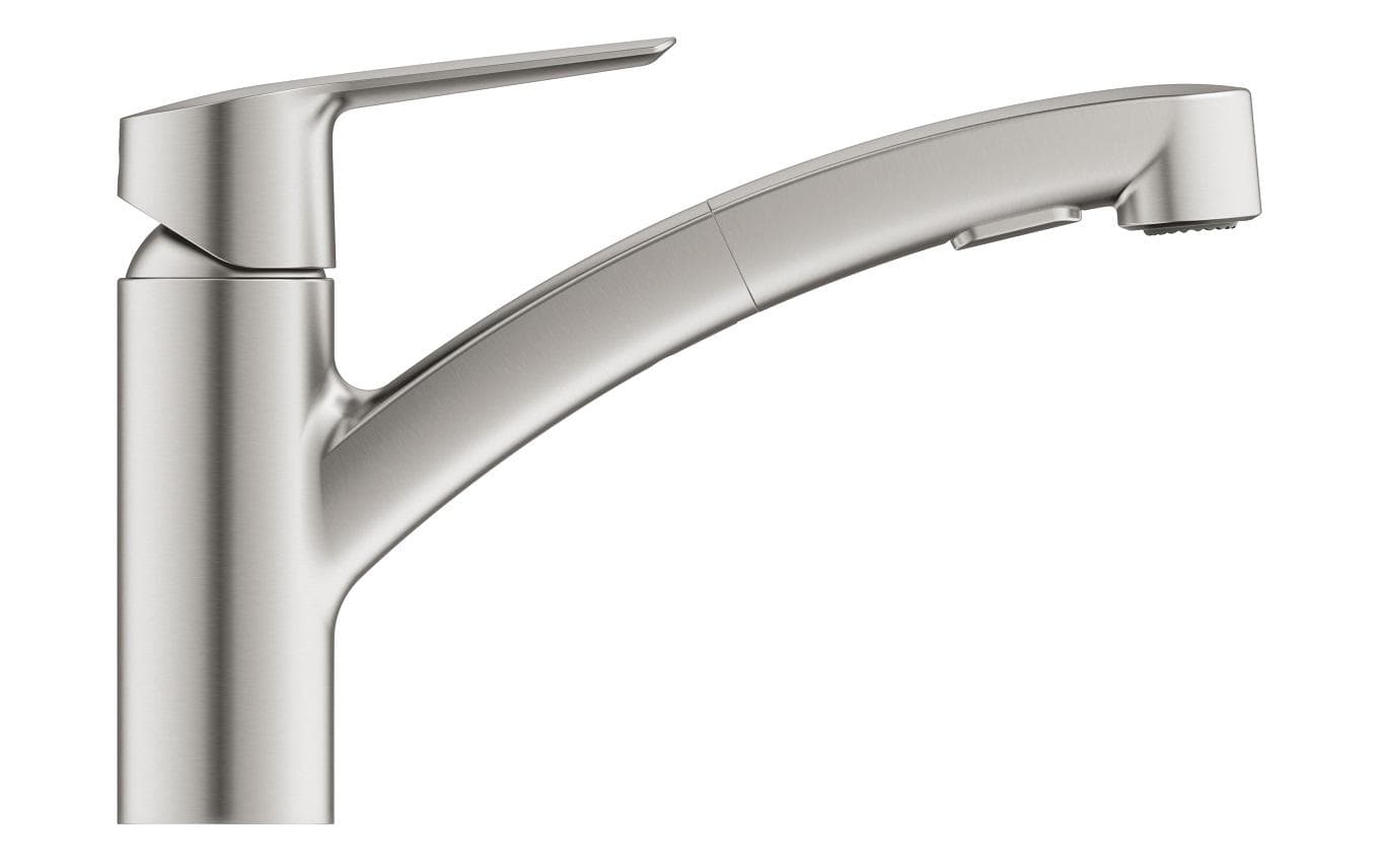 GROHE Küchenarmatur Start 1/2″, Supersteel, herausziehbar