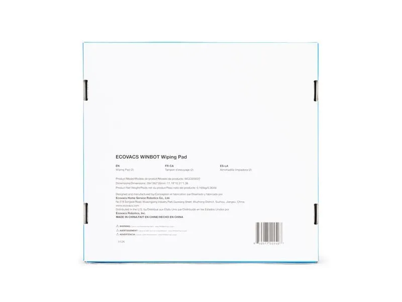 Ecovacs Reinigungstücher mit Halterung zu Winbot W3 Omni Ecovacs Reinigungstücher mit Halterung zu Winbot W3 Omni