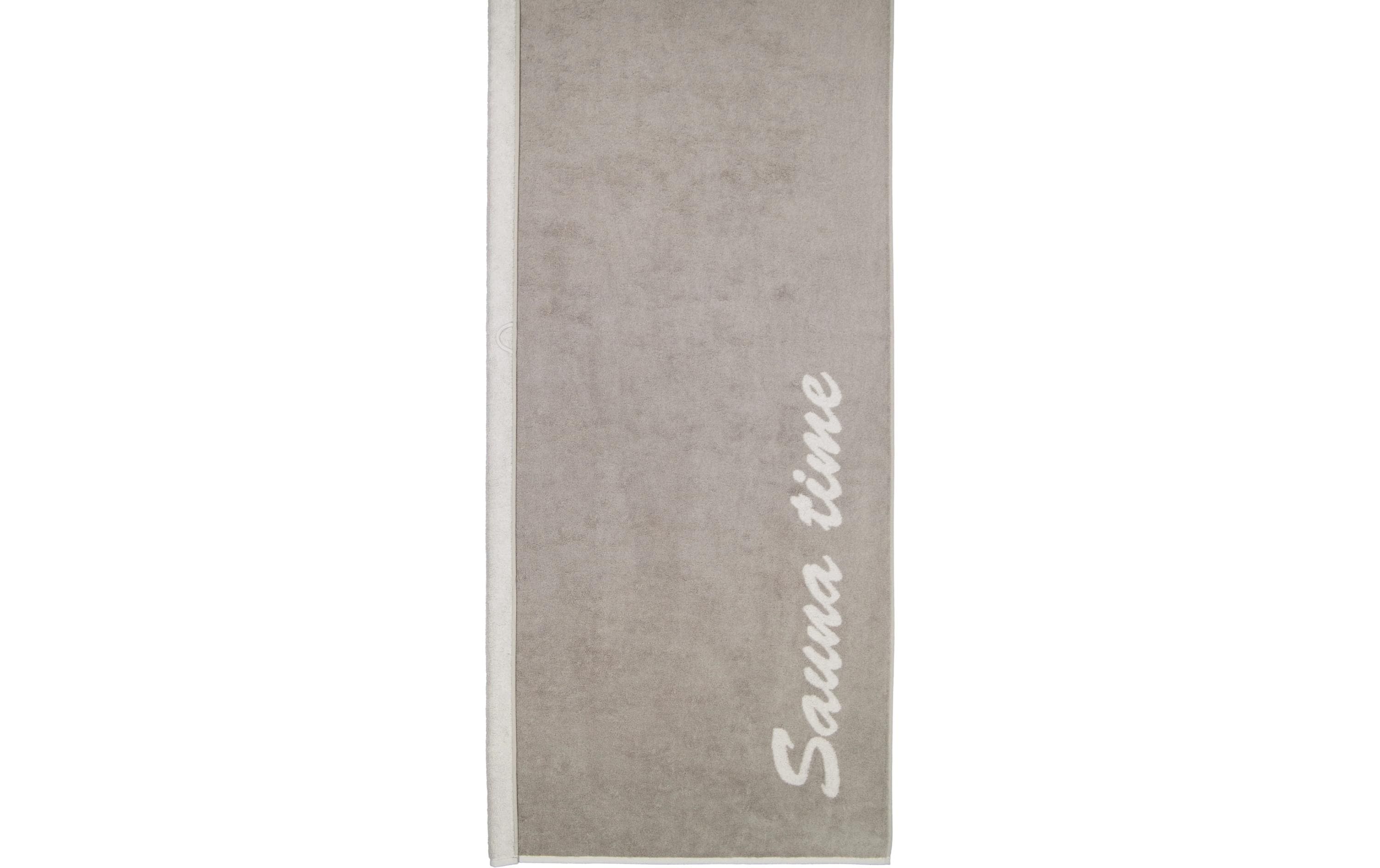Cawö Saunatuch Sauna Time 80 x 200 cm, Stein