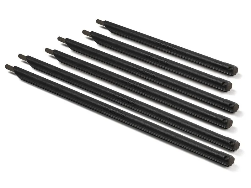 böörds Verschlussclip 6 Stück, Schwarz