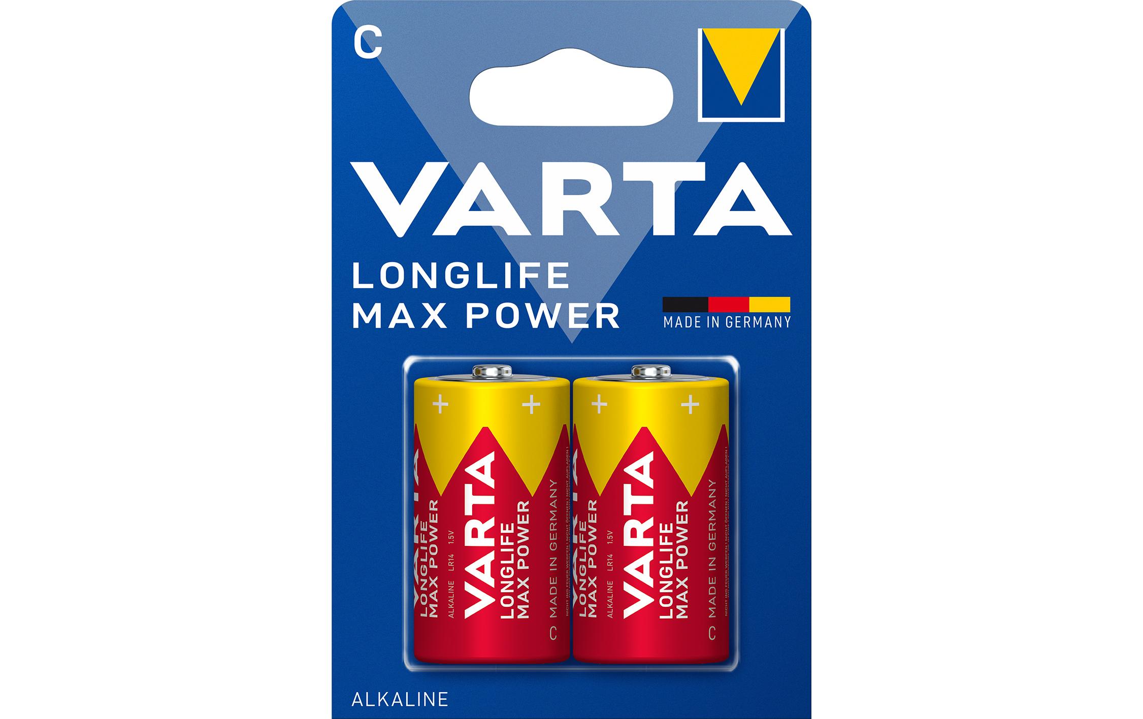 Varta Batterie Longlife Max Power C 2 Stück
