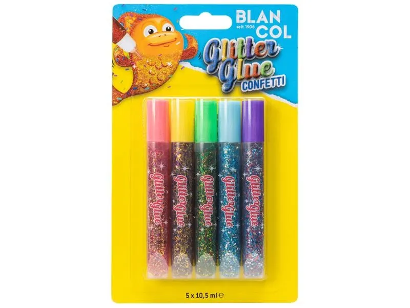Blancol Glitzerstift Glitter Glue Pen Confetti 5 Stück Blancol Glitzerstift Glitter Glue Pen Confetti 5 Stück