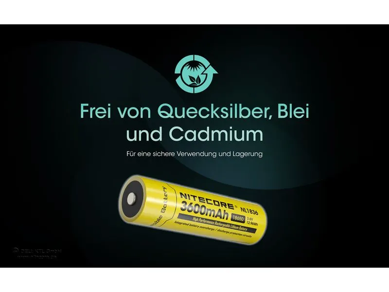 Nitecore Akku Typ 18650 NL1836 3600 mAh Nitecore Akku Typ 18650 NL1836 3600 mAh
